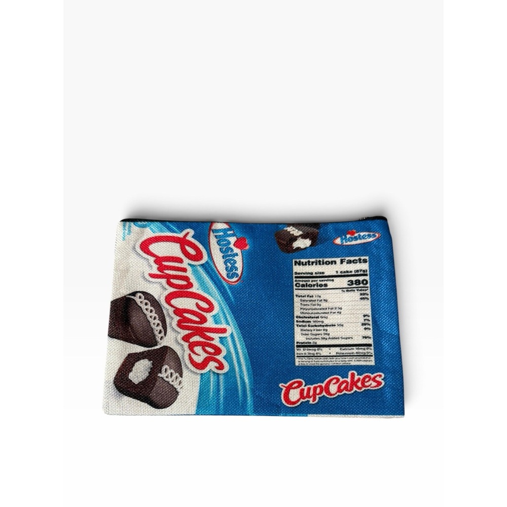 New Novelty Zipper Pouch Bag chocolate cup cakes snacks